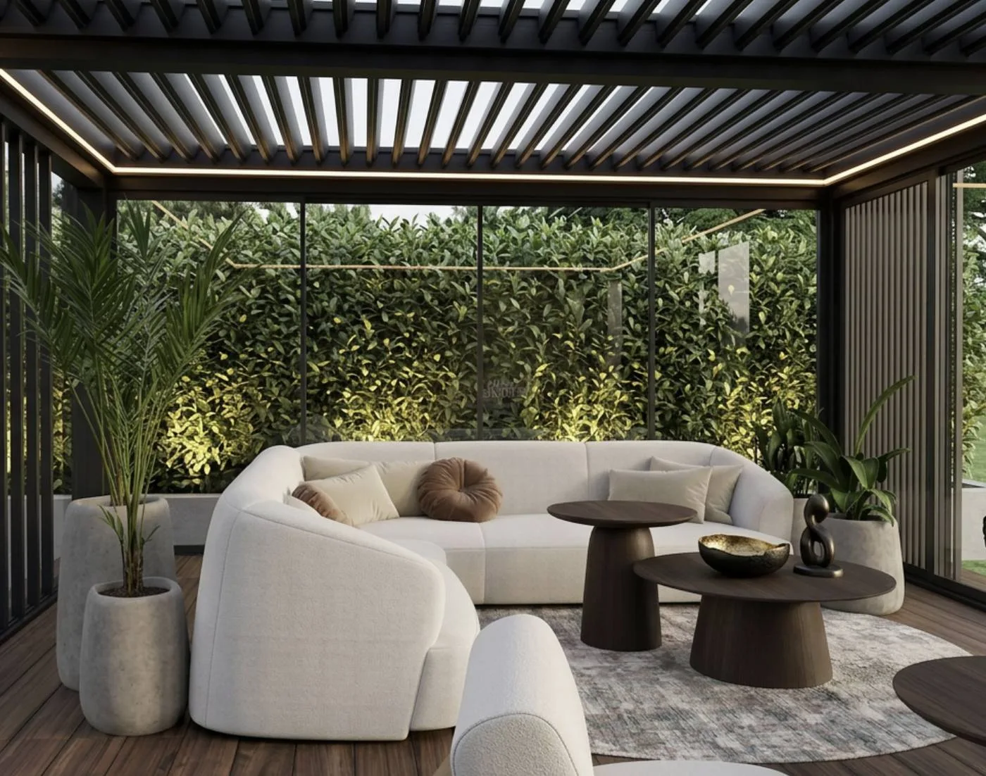 Pergola — projekt ogrodu zimowego