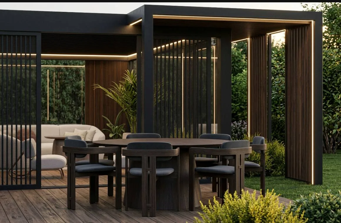 Pergola — projekt tarasu